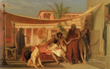  árabe - Sócrates busca a Alcibíades en la casa de Aspasia, el árabe griego Jean Leon Gerome